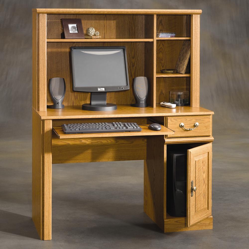Sauder Orchard Hills 401353 Computer Desk and Hutch Corner Furniture